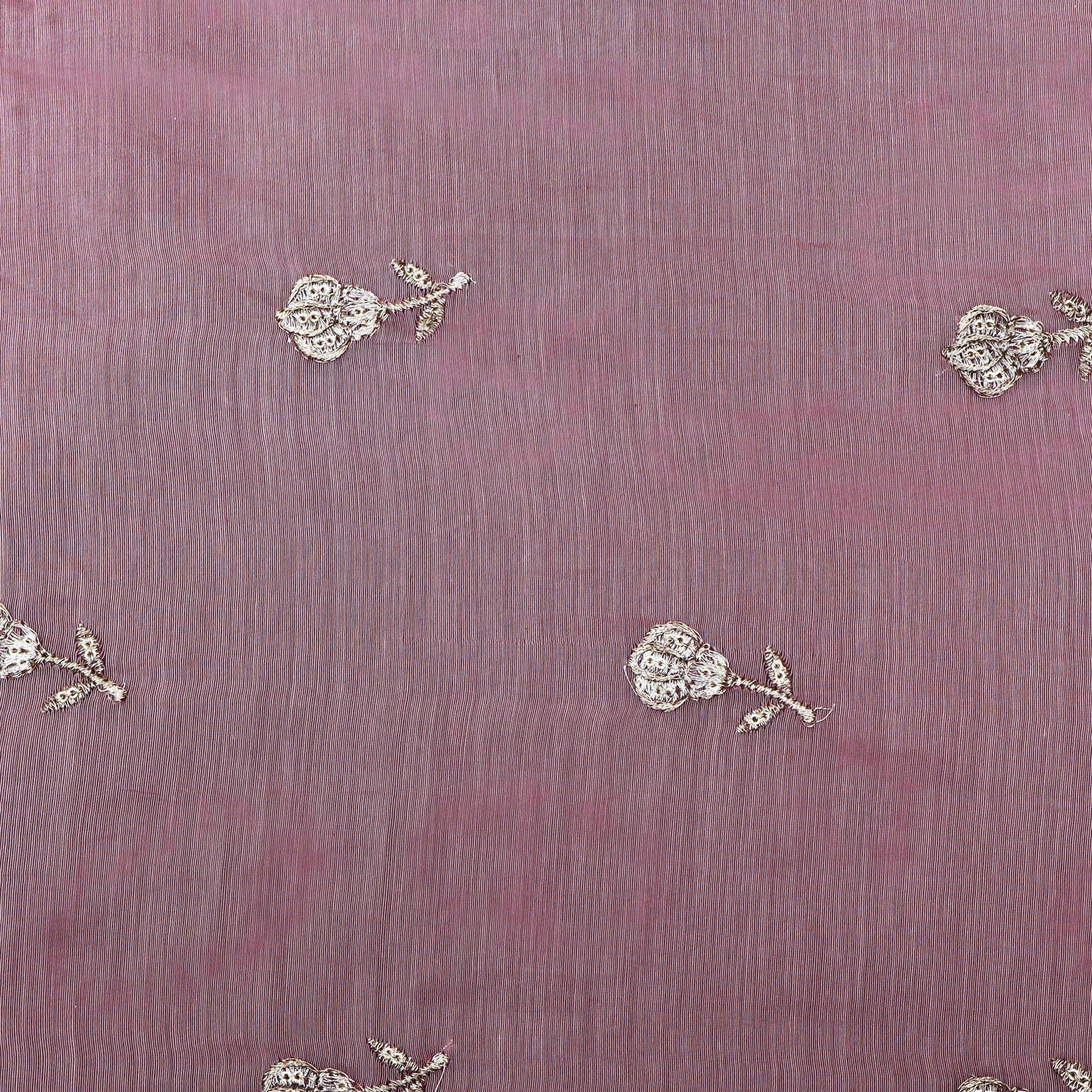 Pink Color Chanderi Booti Fabric