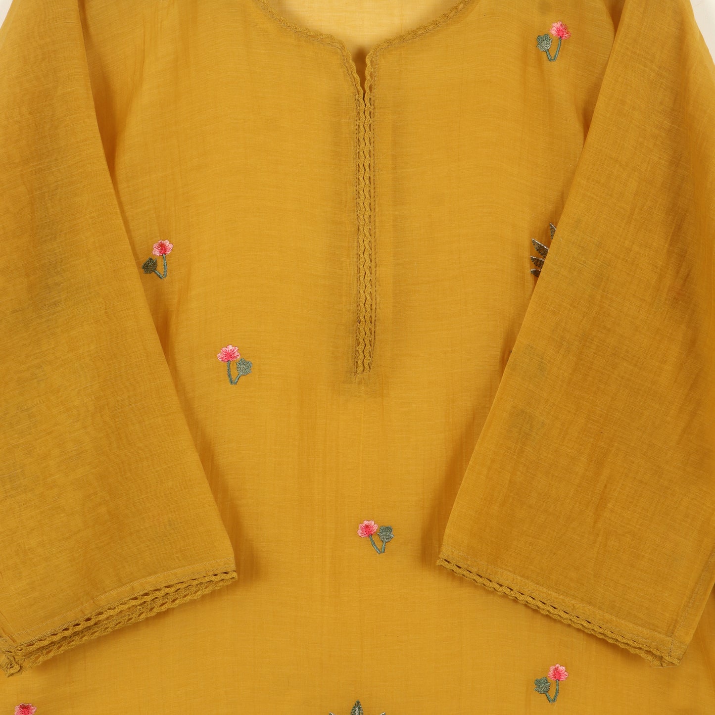 Semi-Stitched Chanderi  Suit