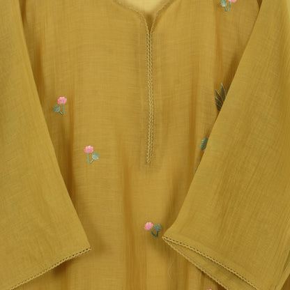 Semi-Stitched Chanderi  Suit