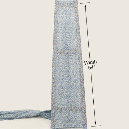 Cotton Chikan Print Embroidery Fabric