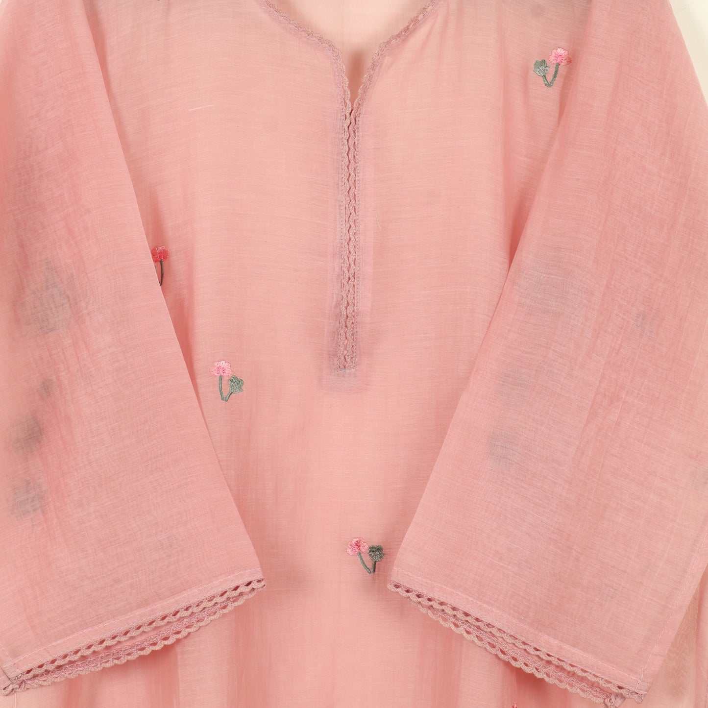 Semi-Stitched Chanderi  Suit