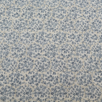 Cotton Chikan Print Embroidery Fabric