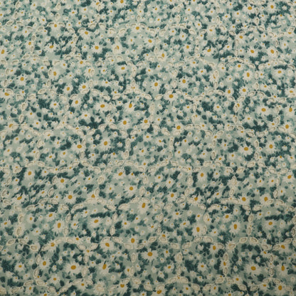 Cotton Chikan Print Embroidery Fabric
