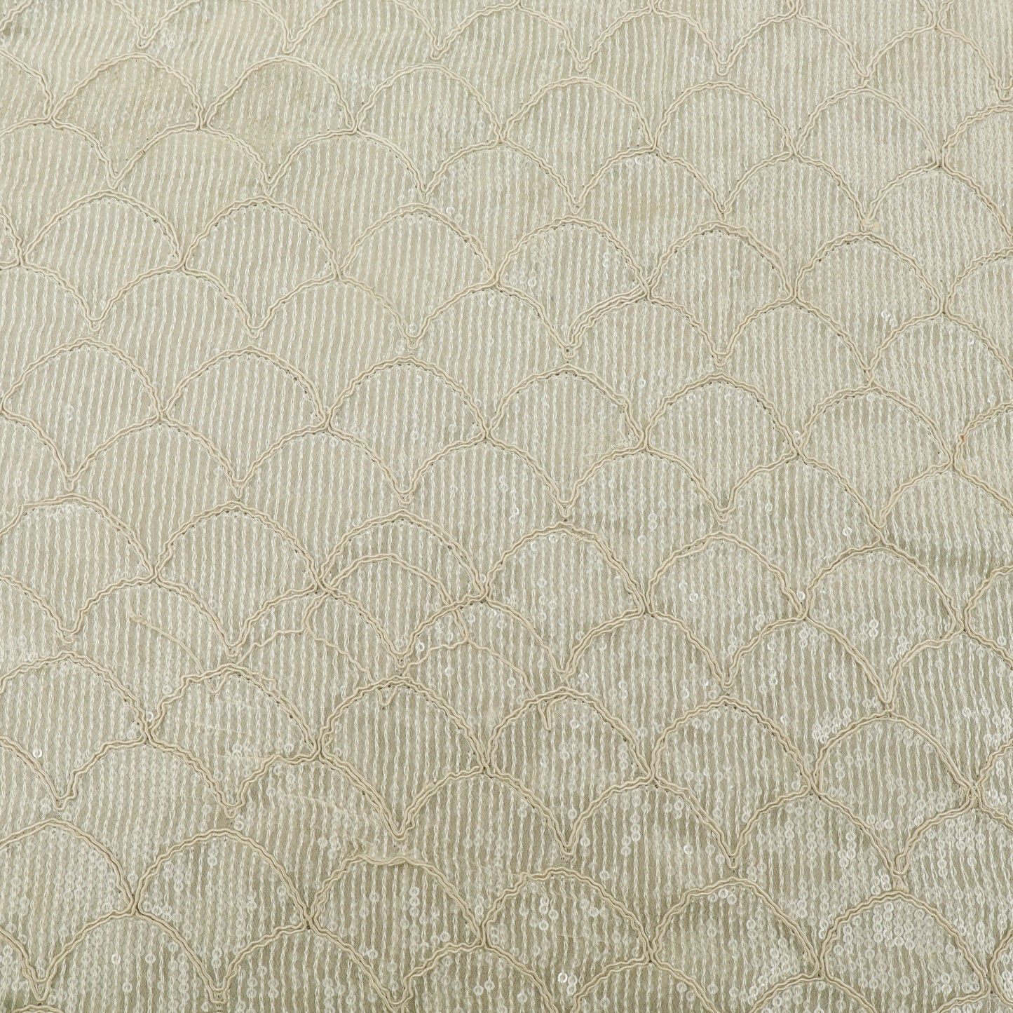 White Color Georgette Embroidery Fabric