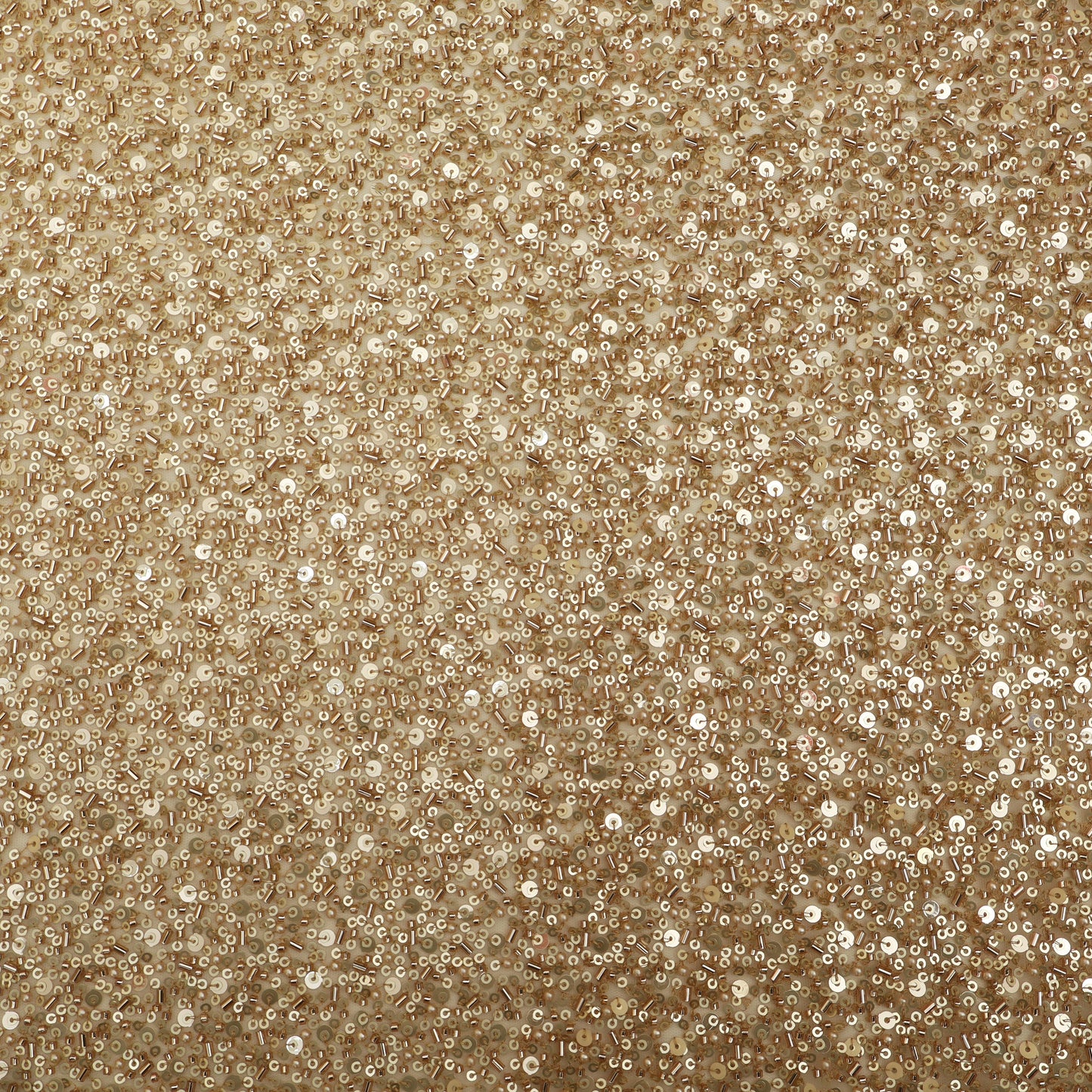 Golden Sequins Net Embroidery