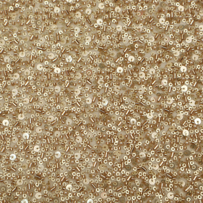 Golden Sequins Net Embroidery