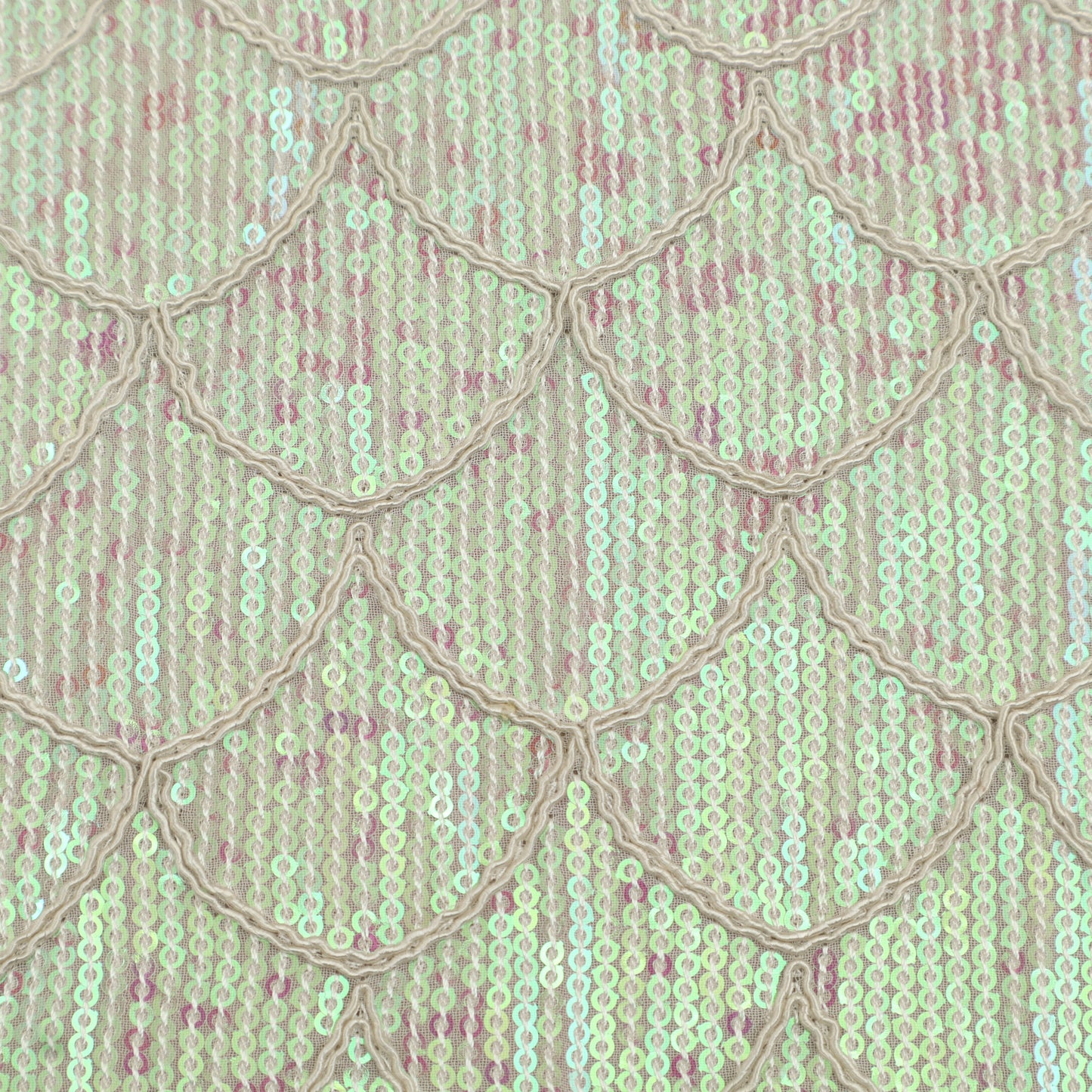 White Color Georgette Embroidery Fabric