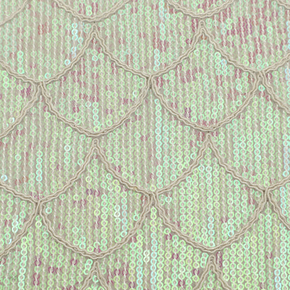 White Color Georgette Embroidery Fabric