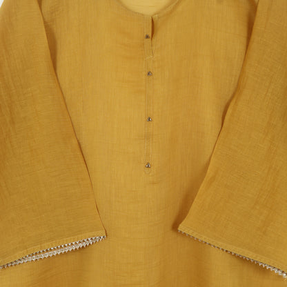 Semi Stitched Chanderi Suit