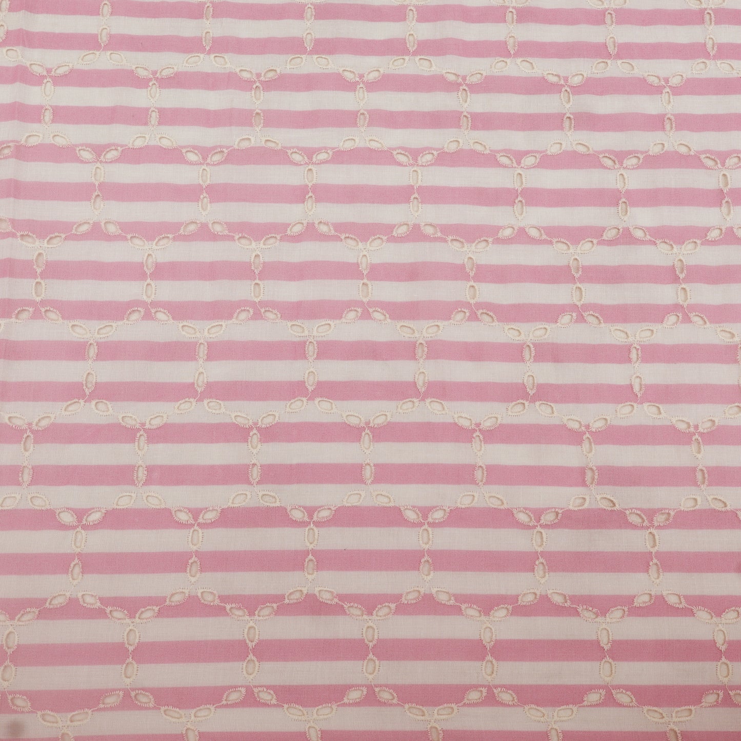 Cotton Chikan Print Embroidery Fabric