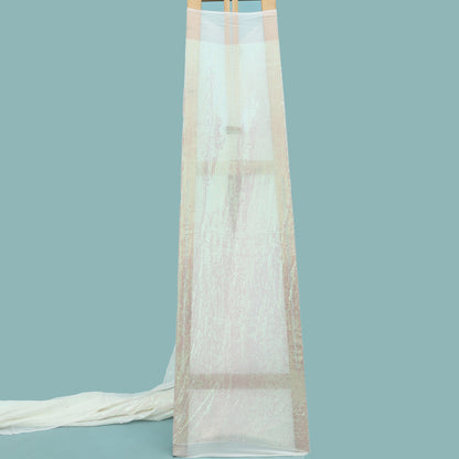 White Color Georgette Embroidery Fabric