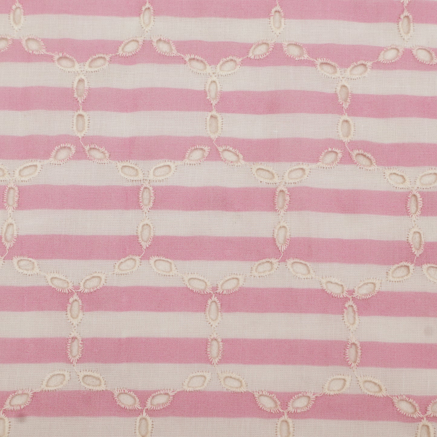 Cotton Chikan Print Embroidery Fabric