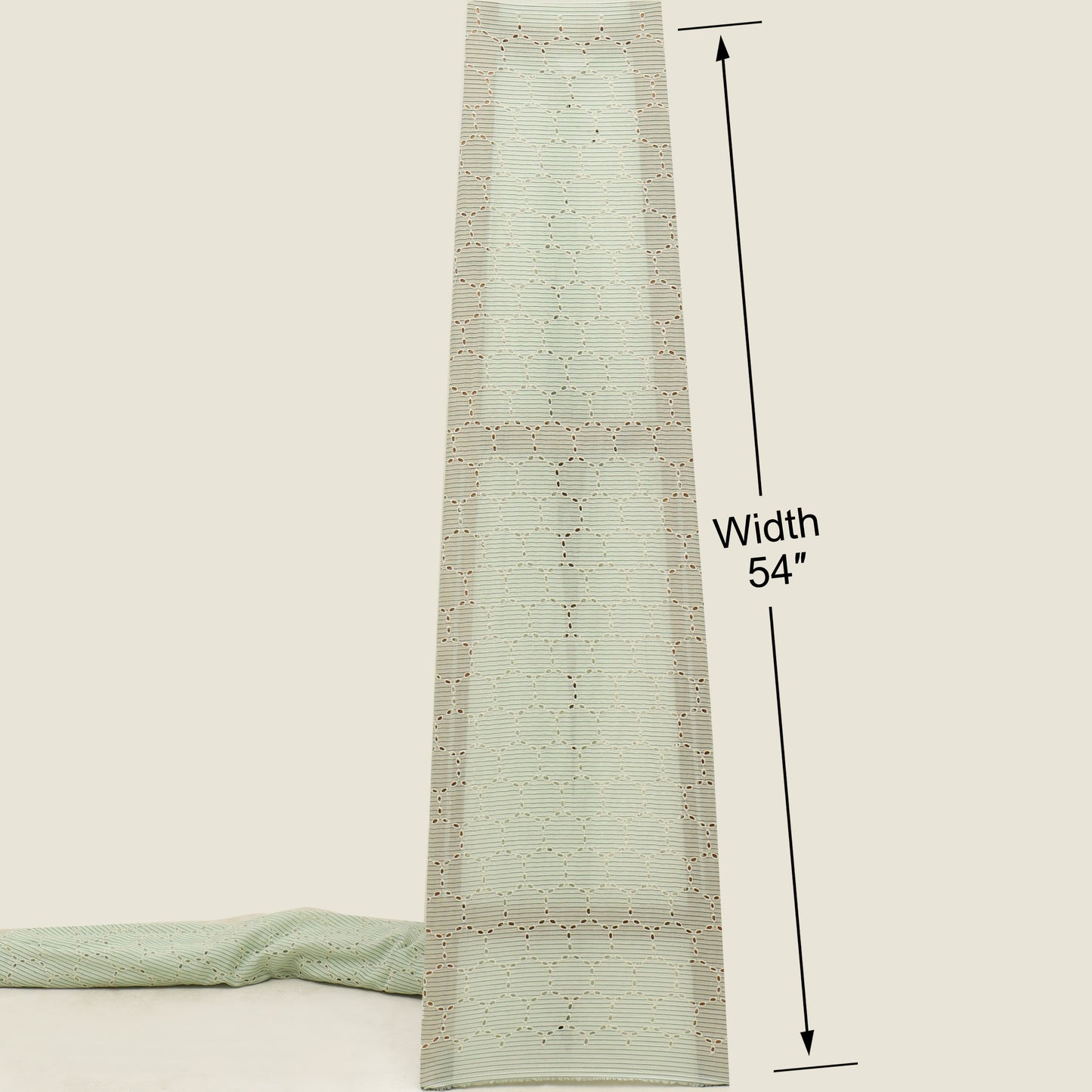 Cotton Chikan Print Embroidery Fabric
