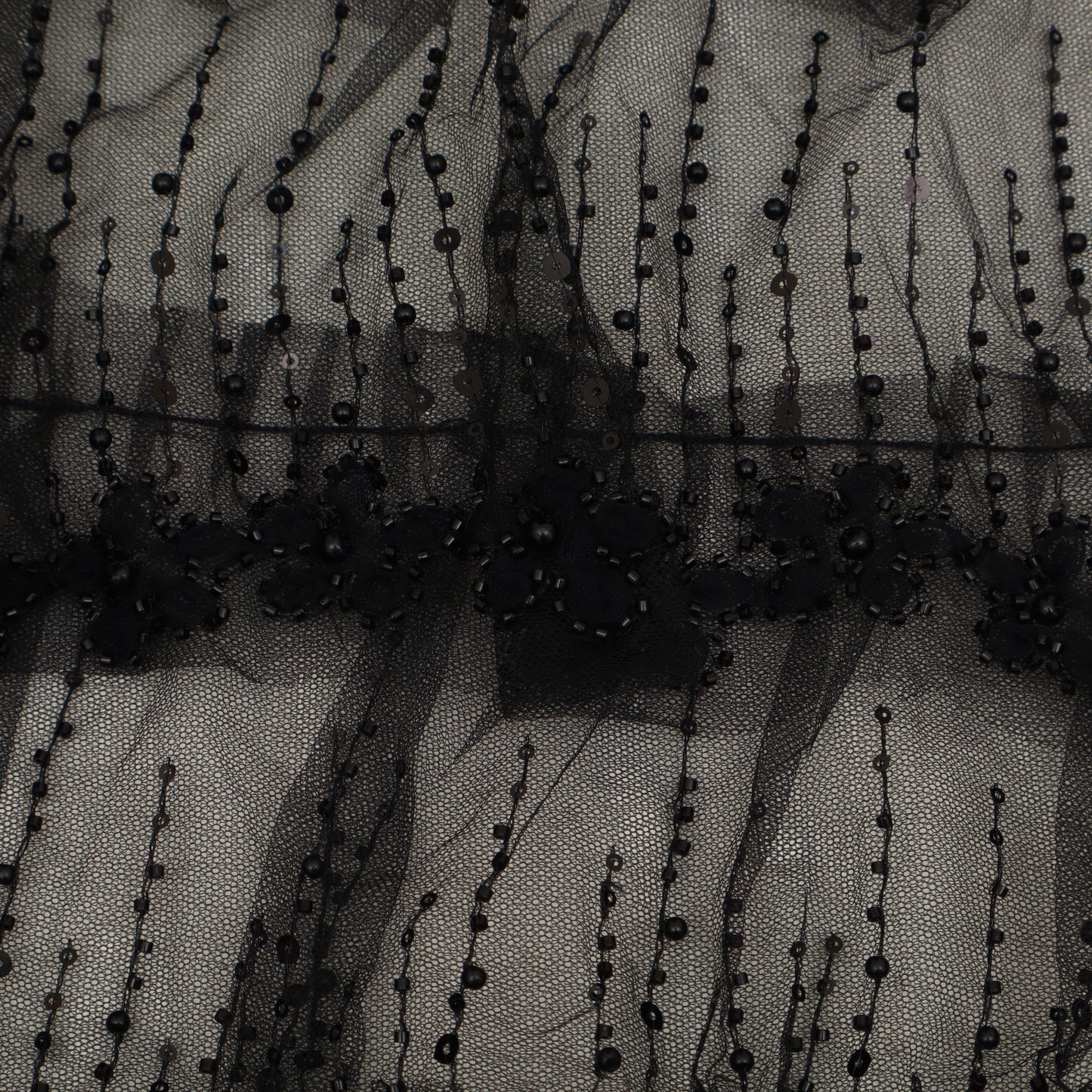 Ruffle Style Net Embroidery Fabric