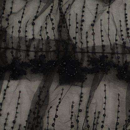 Ruffle Style Net Embroidery Fabric