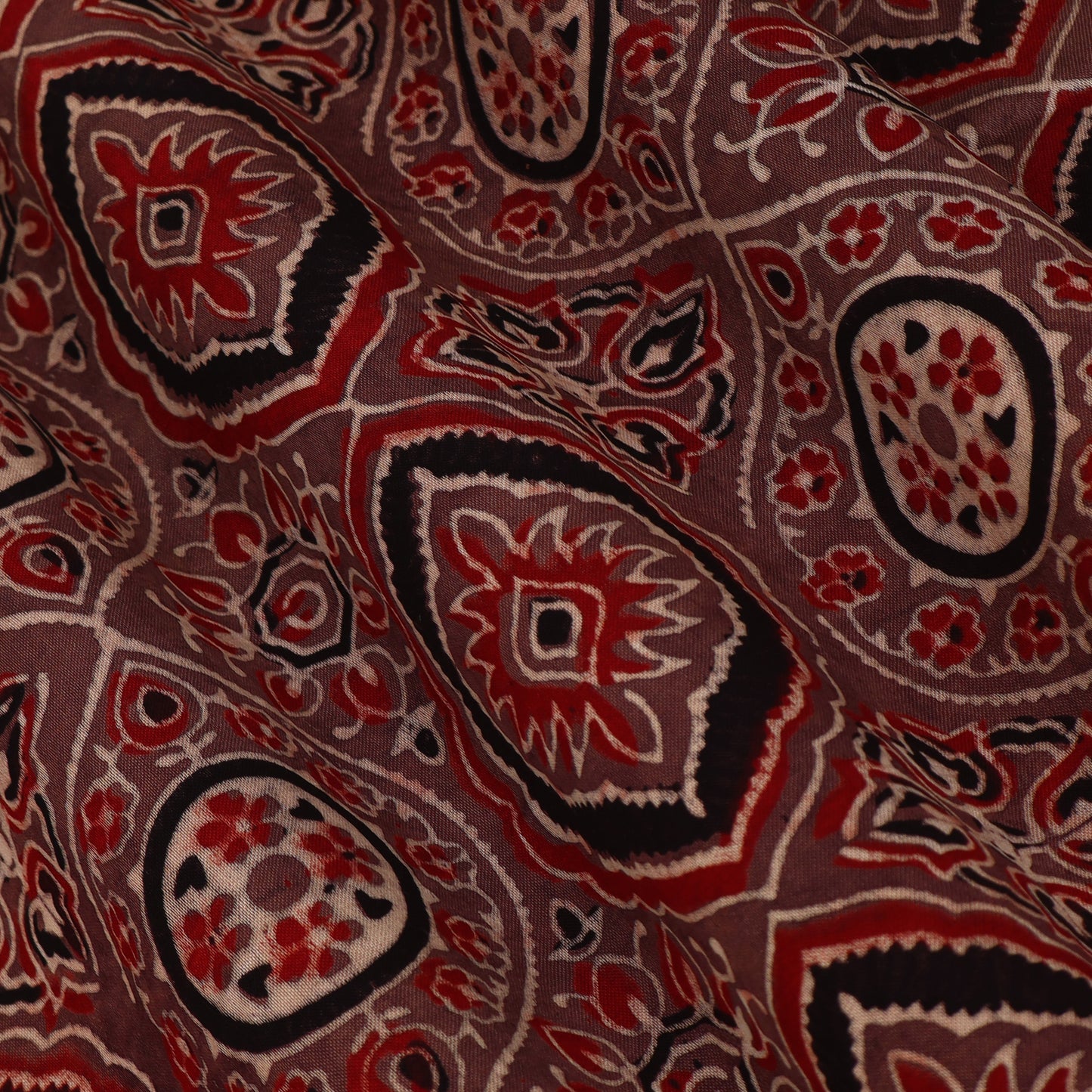 Gaji Silk Ajrak Print