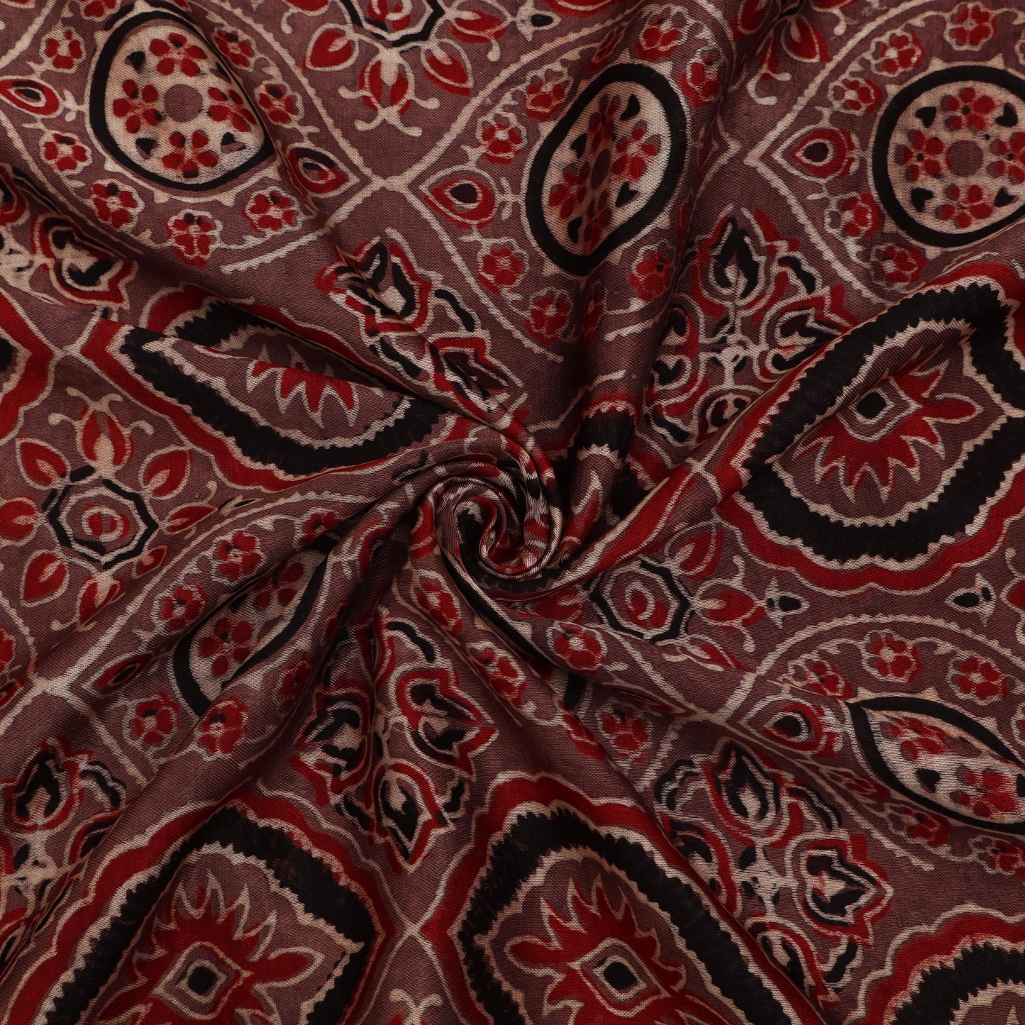 Gaji Silk Ajrak Print