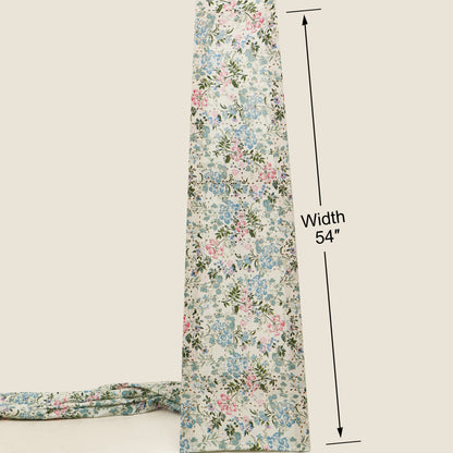Cotton Chikan Print Embroidery Fabric