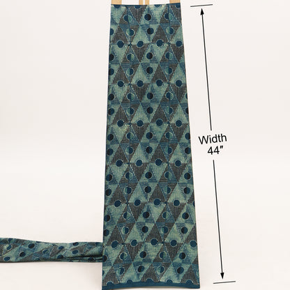 Gaji Silk Ajrak Print Fabric,