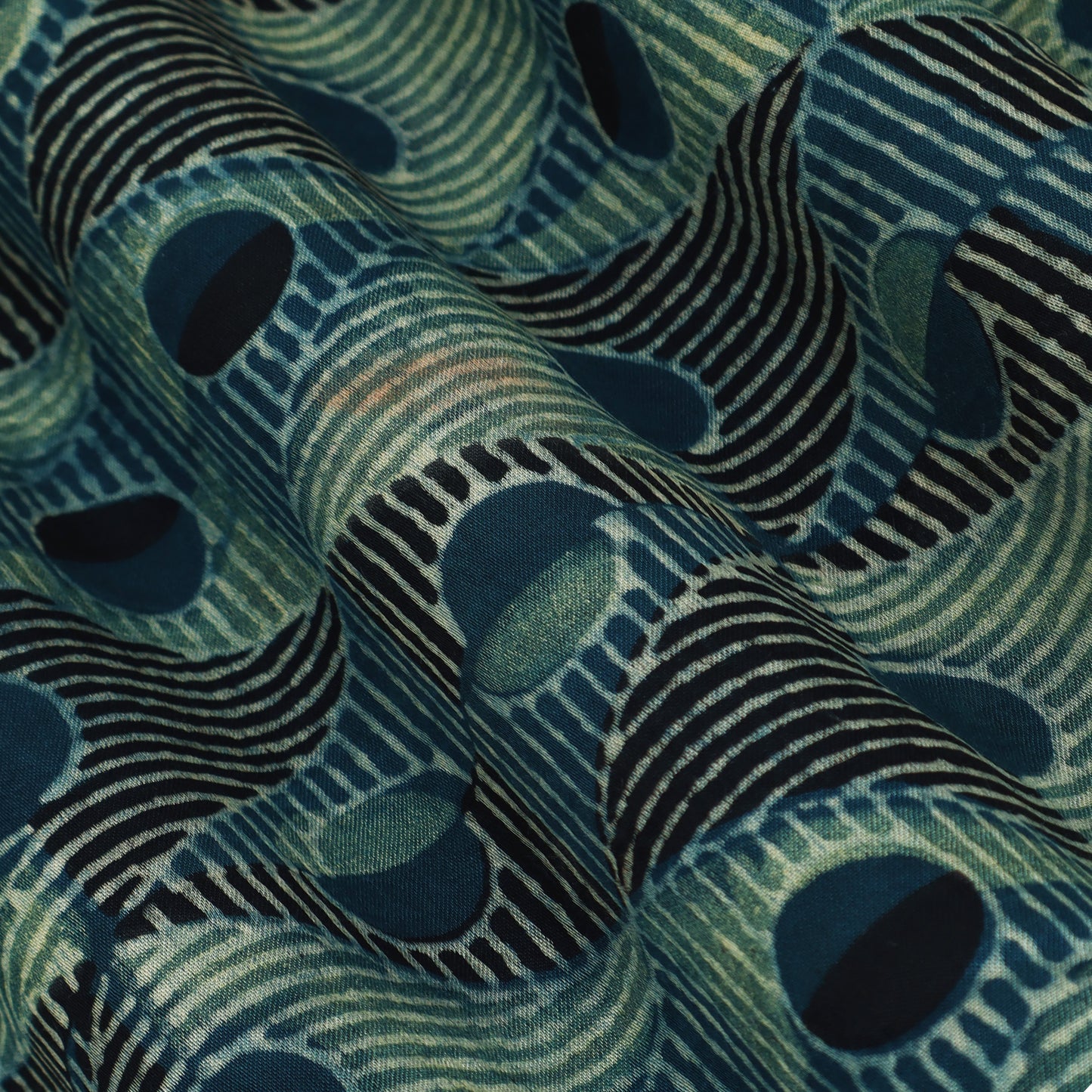 Gaji Silk Ajrak Print Fabric,