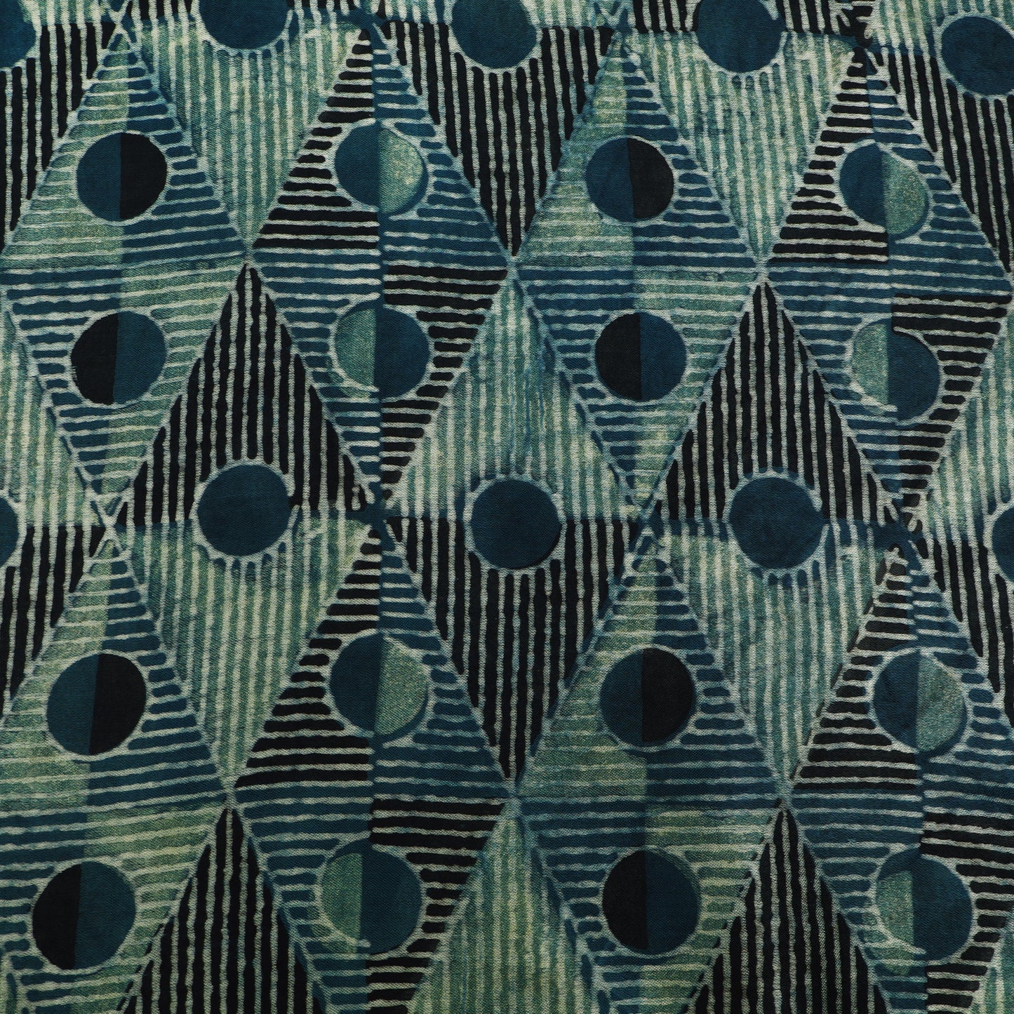 Gaji Silk Ajrak Print Fabric,