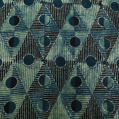 Gaji Silk Ajrak Print Fabric,