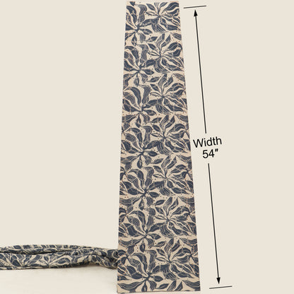 Cotton Chikan Print Embroidery Fabric