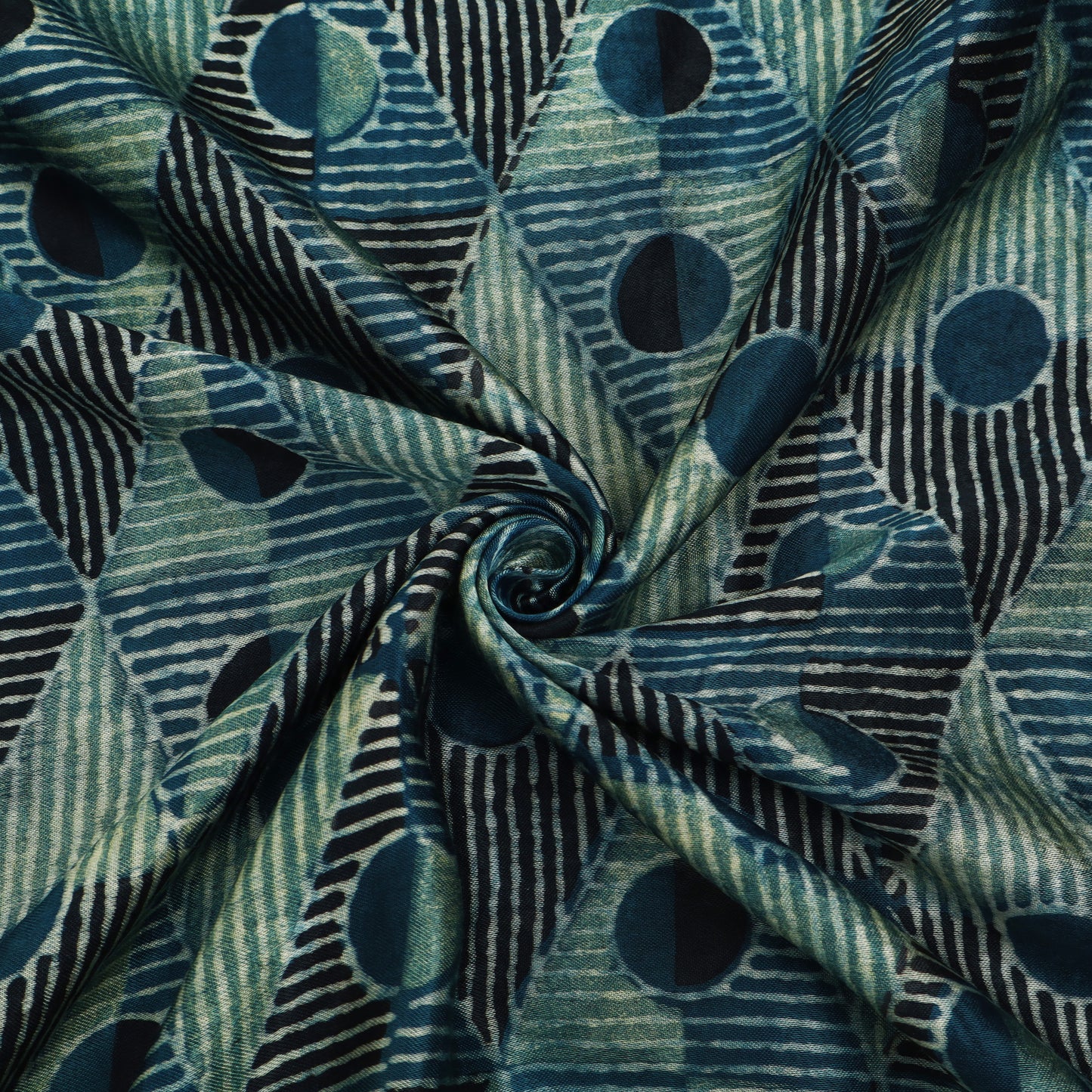 Gaji Silk Ajrak Print Fabric,