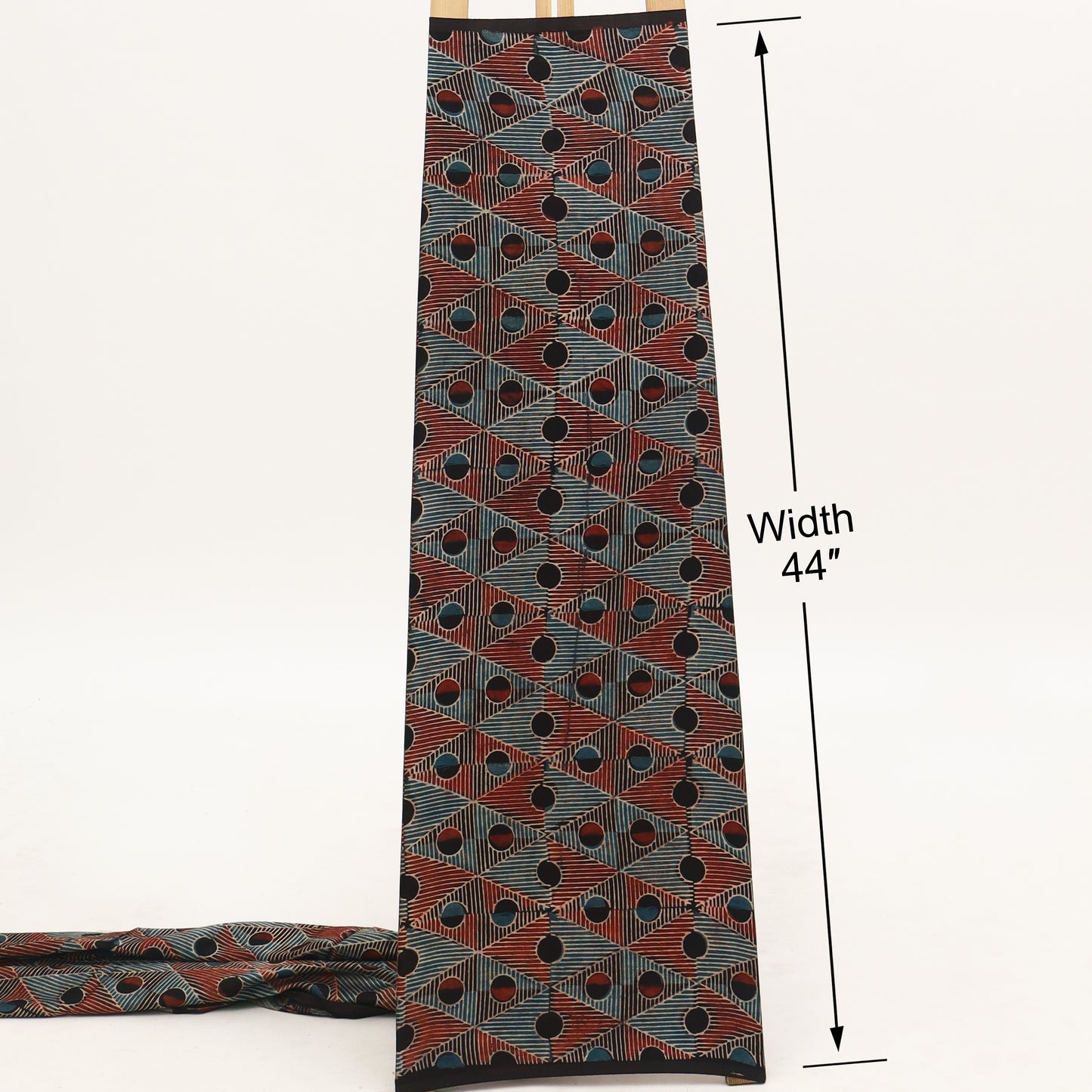 Gaji Silk Ajrak Print Fabric,