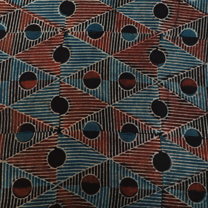 Gaji Silk Ajrak Print Fabric,