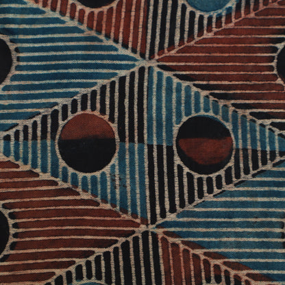 Gaji Silk Ajrak Print Fabric,