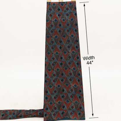 Gaji Silk Ajrak Print Fabric,