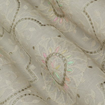 Colored Kora Cotton Foil Fabric