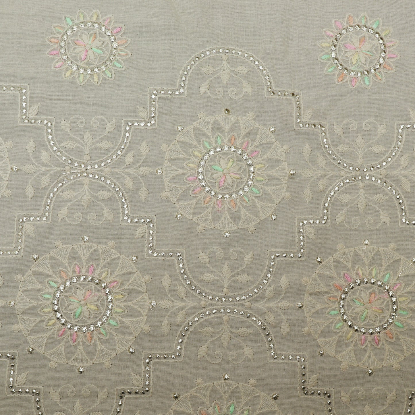 Colored Kora Cotton Foil Fabric