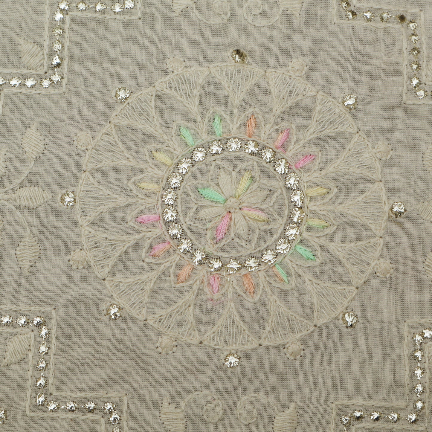 Colored Kora Cotton Foil Fabric