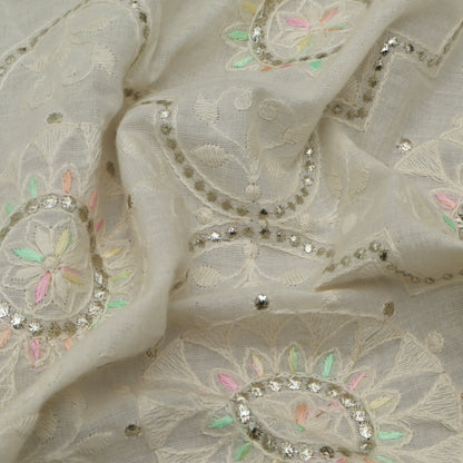 Colored Kora Cotton Foil Fabric