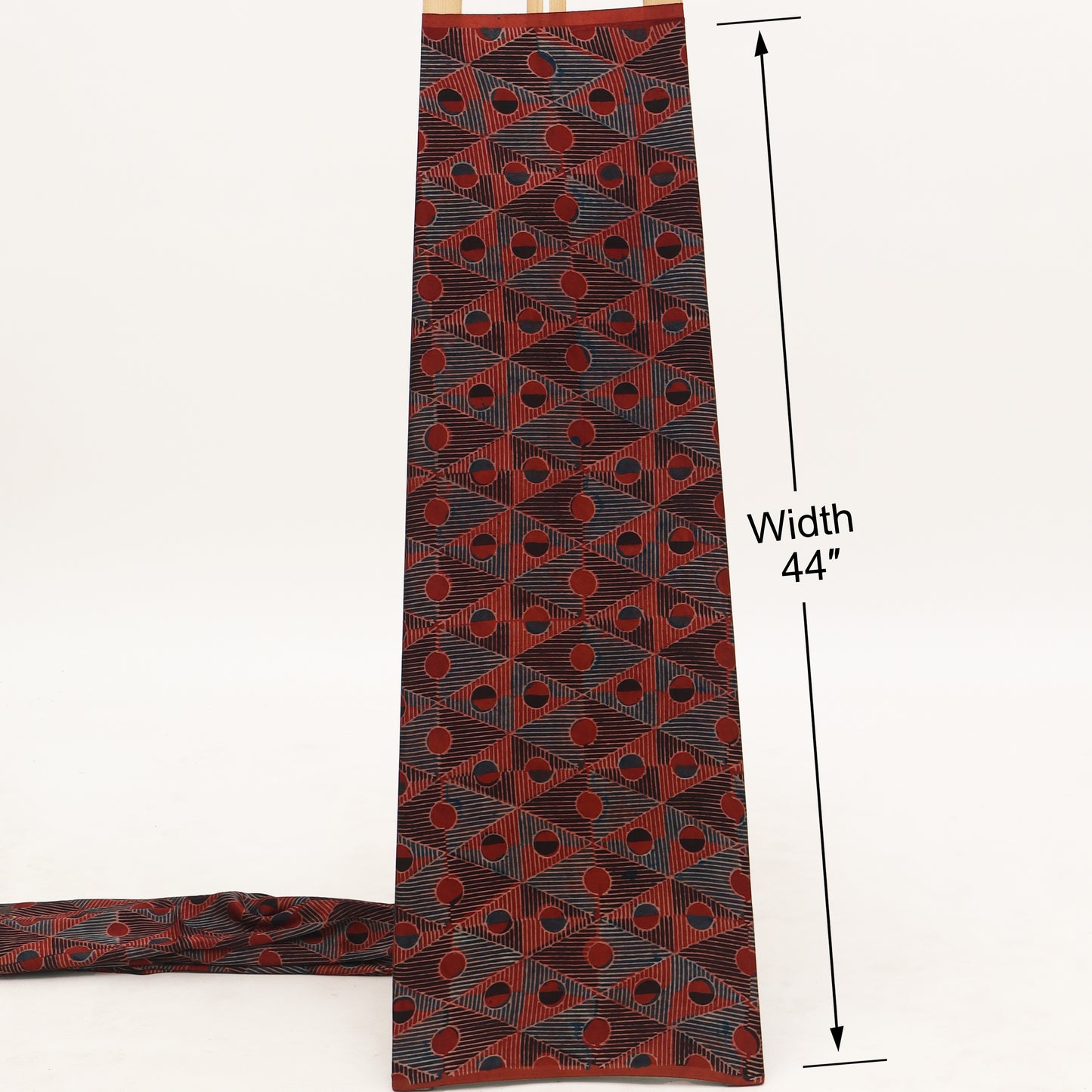 Gaji Silk Ajrak Print Fabric,