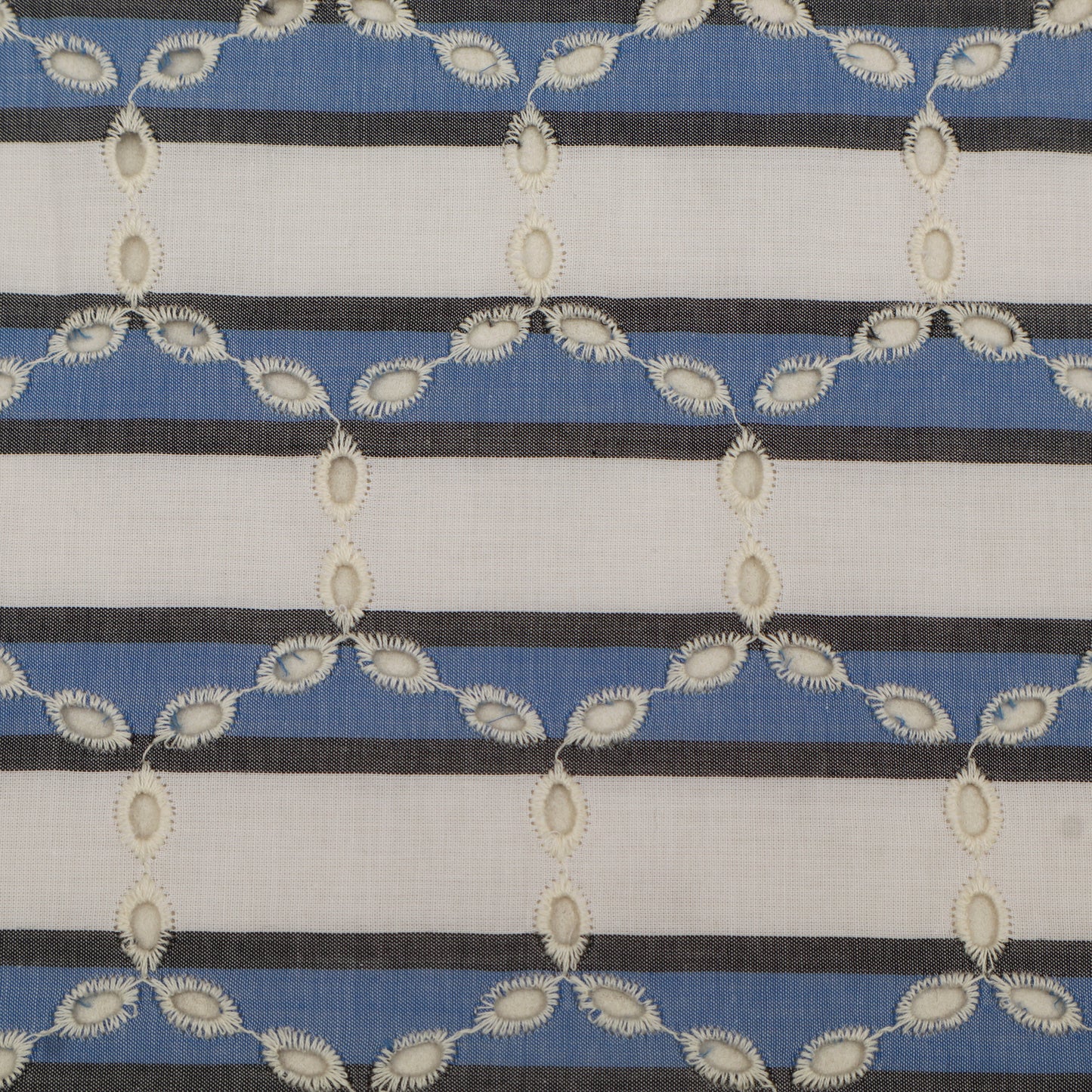Cotton Chikan Print Embroidery Fabric
