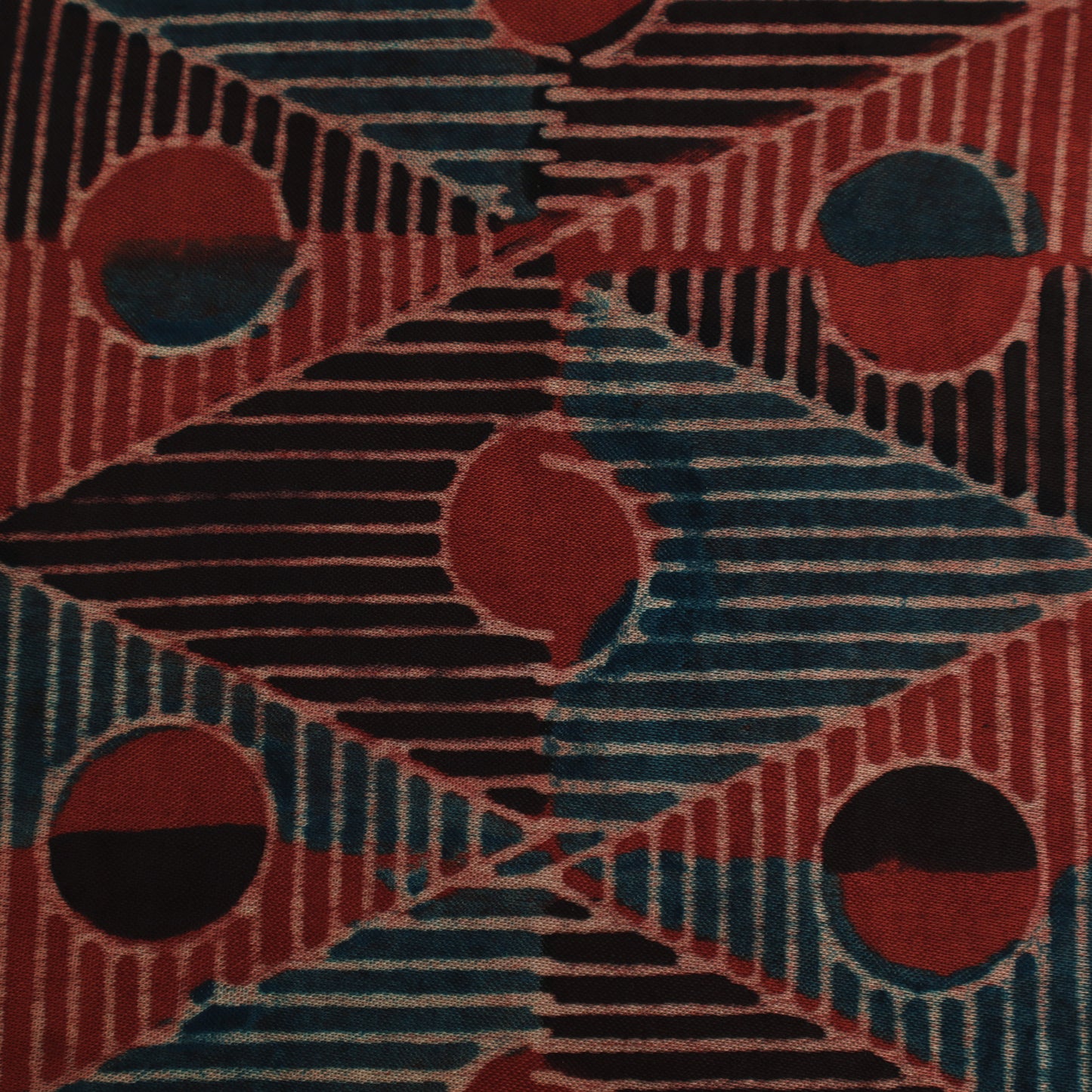 Gaji Silk Ajrak Print Fabric,