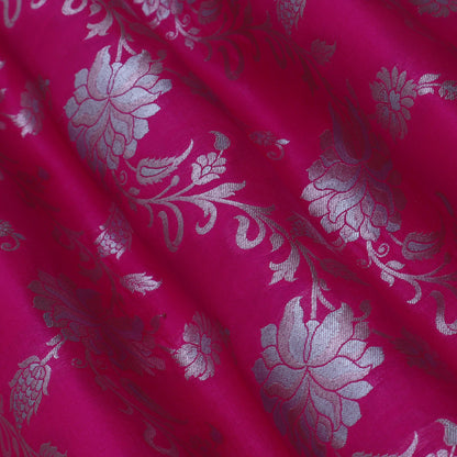 Pink Color Silk Brocade Fabric