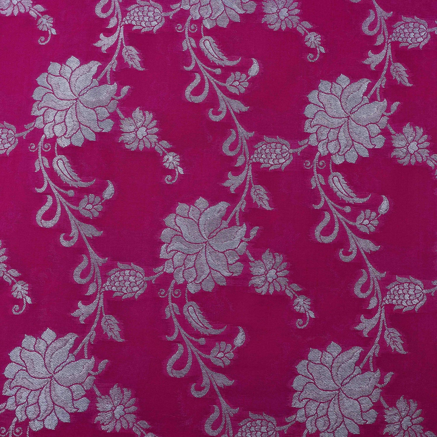 Pink Color Silk Brocade Fabric