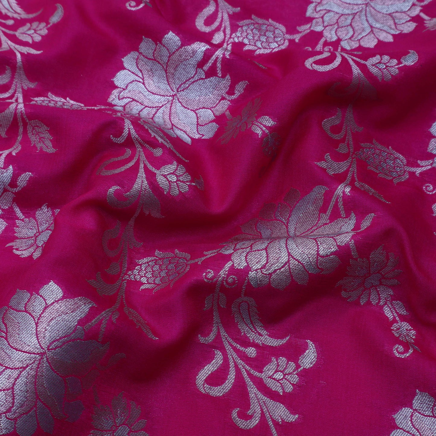 Pink Color Silk Brocade Fabric