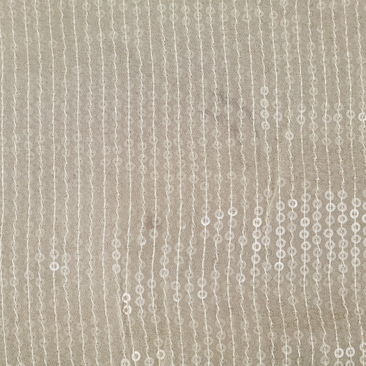 White Color Georgette Embroidery Fabric