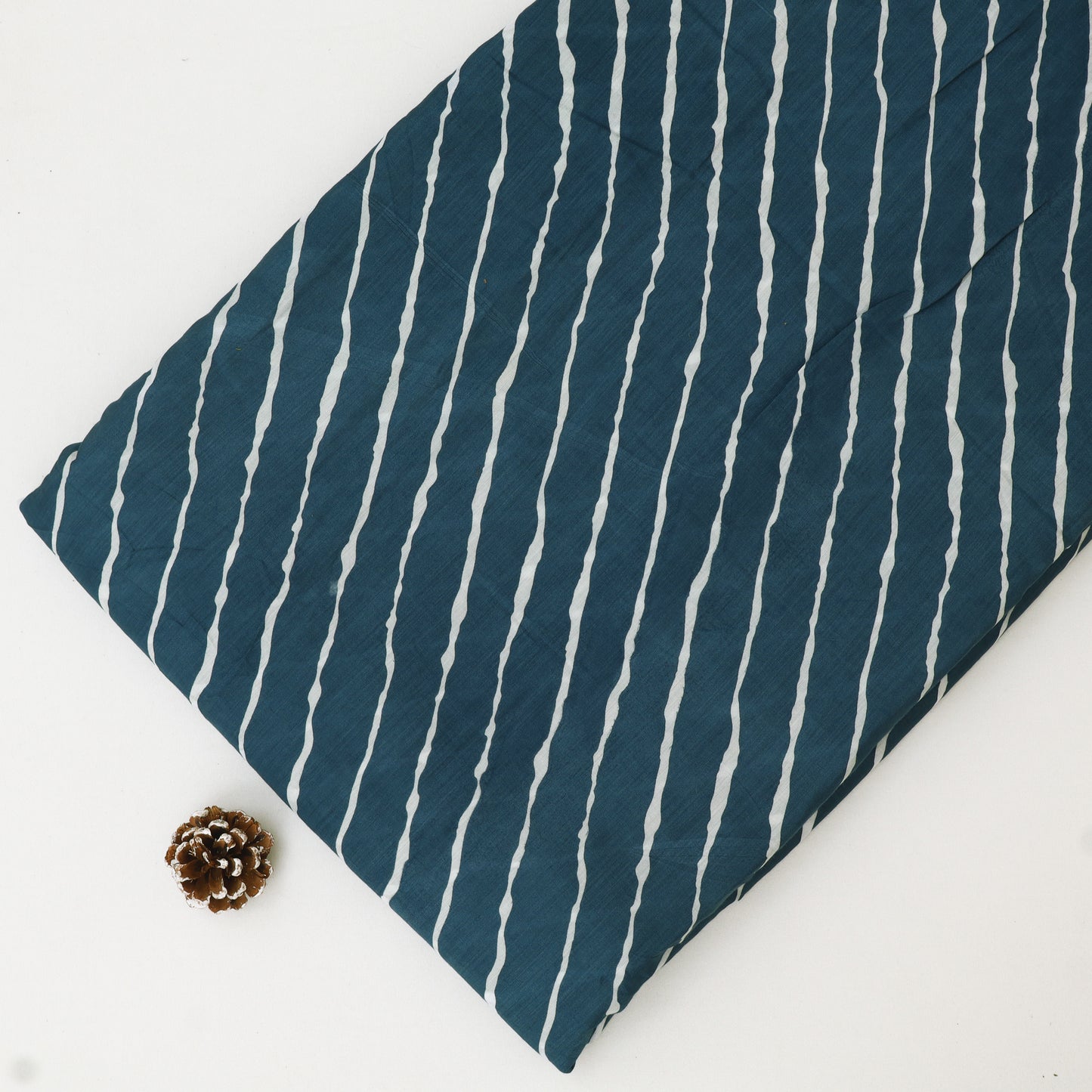 Muslin Print Chikan Embroidery Fabric