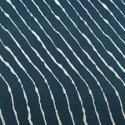 Muslin Print Chikan Embroidery Fabric