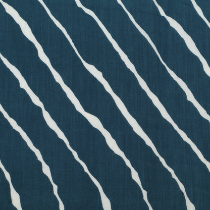 Muslin Print Chikan Embroidery Fabric