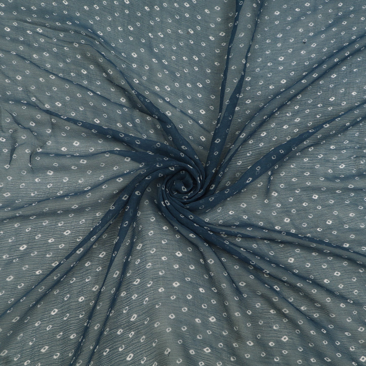 Muslin Print Chikan Embroidery Fabric