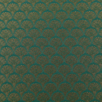 Olive Green Color Pauri Brocade Fabric