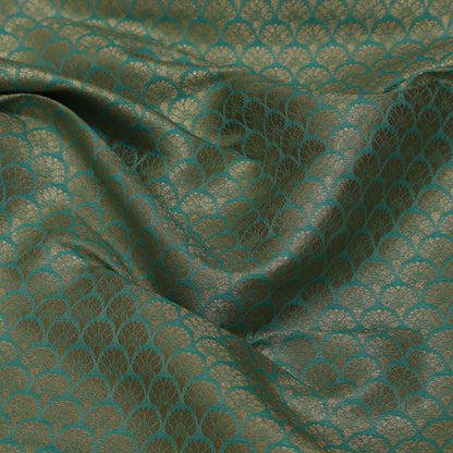 Olive Green Color Pauri Brocade Fabric