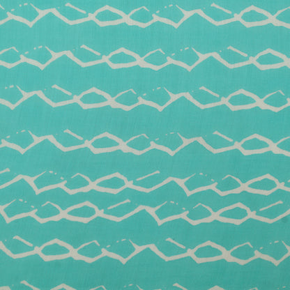 Muslin Print Chikan Embroidery Fabric